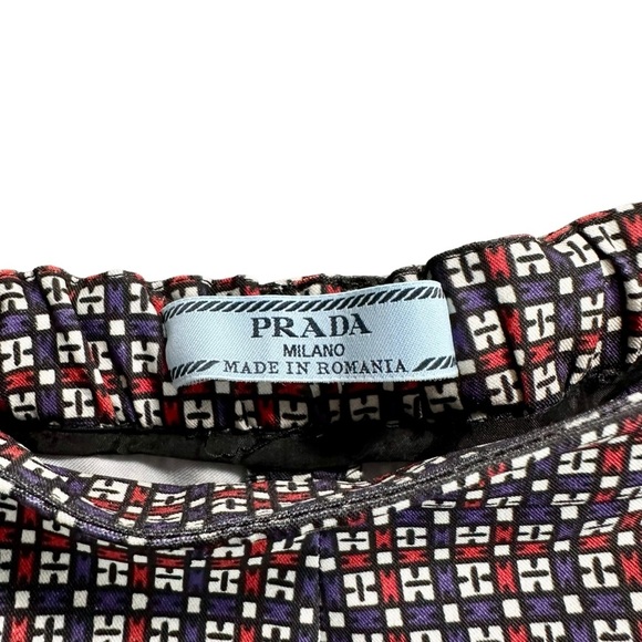 Prada Geometric Print Straight Leg Trousers - Picture 6 of 11